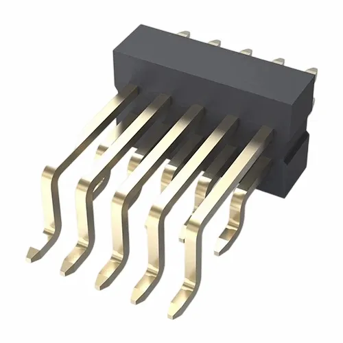 Encabezado de pin de 1.0 mm de doble fila ángulo recto SMT