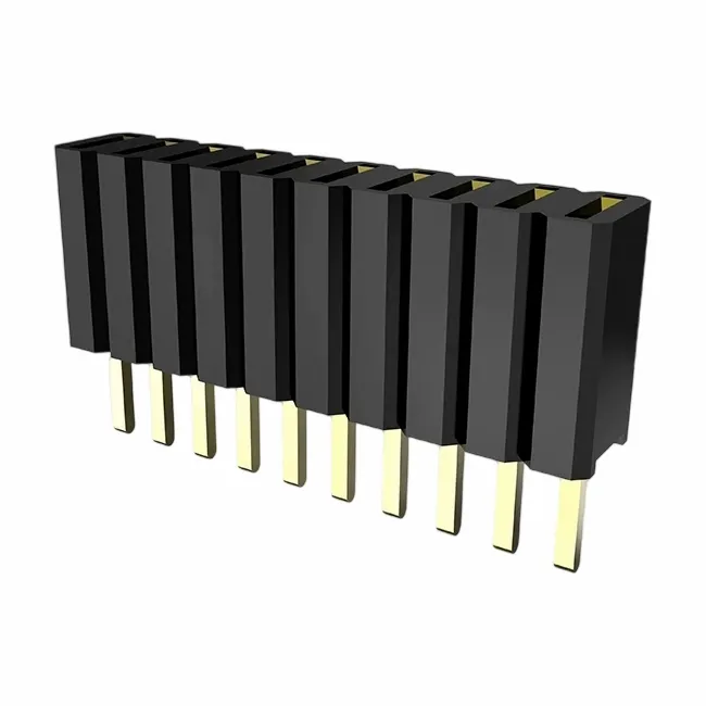 1.27x2.54 mm encabezado femenino doble fila