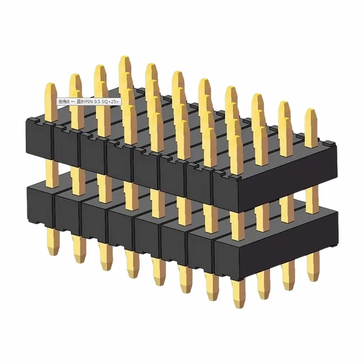 Encabezado de pin de 2.0 mm cuatro filas rectas