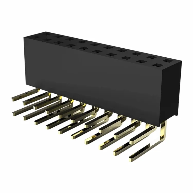 Cabeze femenino de 2.54 mm de doble fila de ángulo recto Tipo Y